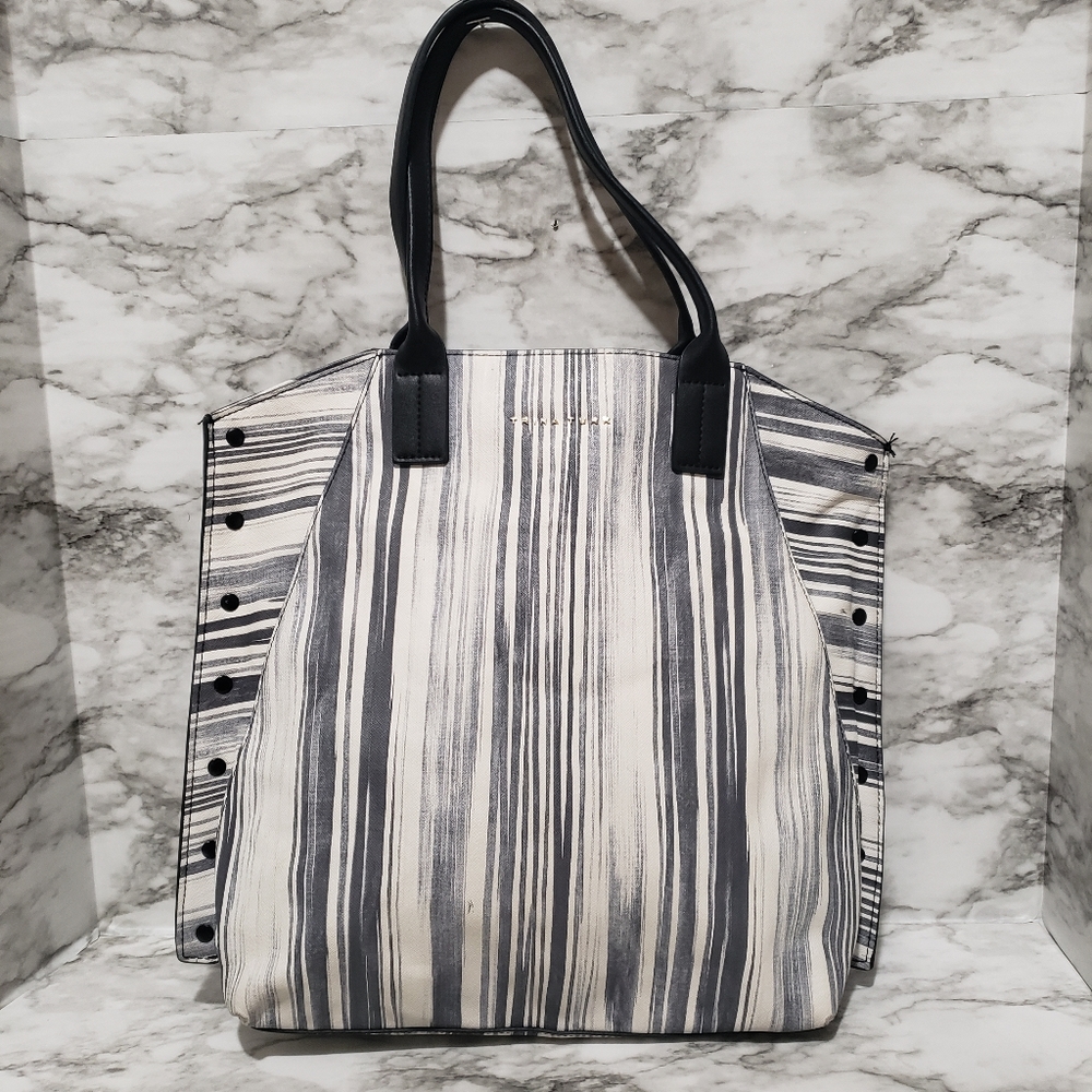 **SALE** Trina Turk Great Bag, Black, Gray and White